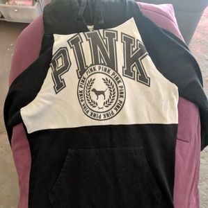 Pink pull over hoodie!!